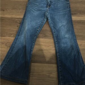 Zara Classic Denim Wide Leg Jeans